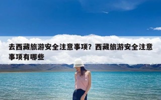 去西藏旅游安全注意事项？西藏旅游安全注意事项有哪些