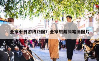 全家七日游线路图？全家旅游简笔画图片