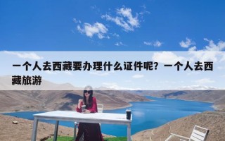 一个人去西藏要办理什么证件呢？一个人去西藏旅游