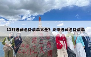 11月进藏必备清单大全？夏季进藏必备清单