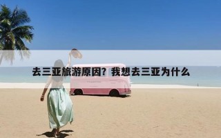 去三亚旅游原因？我想去三亚为什么