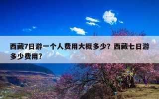 西藏7日游一个人费用大概多少？西藏七日游多少费用?