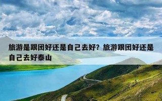 旅游是跟团好还是自己去好？旅游跟团好还是自助游好？