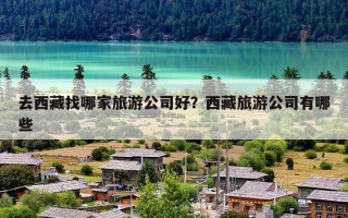 去西藏找哪家旅游公司好？西藏旅游公司有哪些