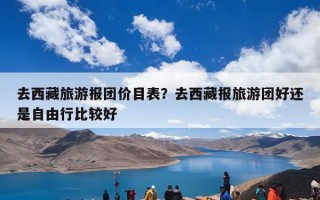 去西藏旅游报团价目表？去西藏报旅游团好还是自由行比较好