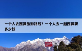 一个人去西藏旅游路线？一个人去一趟西藏要多少钱