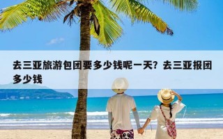 去三亚旅游包团要多少钱呢一天？去三亚报团多少钱