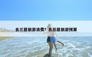 去三亚旅游消费？去三亚旅游预算