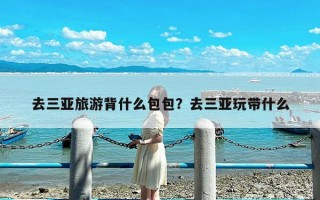 去三亚旅游背什么包包？去三亚玩带什么