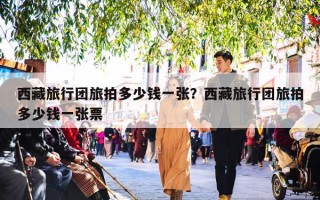 西藏旅行团旅拍多少钱一张？西藏旅行团旅拍多少钱一张票