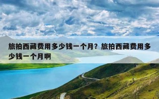 旅拍西藏费用多少钱一个月？旅拍西藏费用多少钱一个月啊