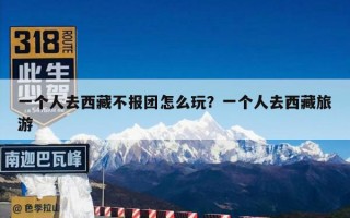 一个人去西藏不报团怎么玩？一个人去西藏旅游