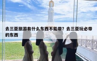 去三亚旅游有什么东西不能带？去三亚玩必带的东西