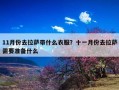 11月份去拉萨带什么衣服？十一月份去拉萨需要准备什么