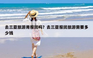 去三亚旅游用报团吗？去三亚报团旅游需要多少钱