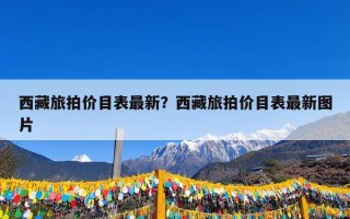 西藏旅拍价目表最新？西藏旅拍价目表最新图片