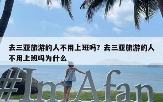 去三亚旅游的人不用上班吗？去三亚旅游的人不用上班吗为什么