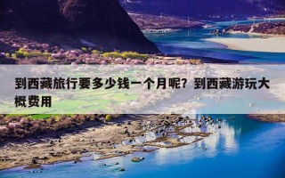 到西藏旅行要多少钱一个月呢？到西藏游玩大概费用